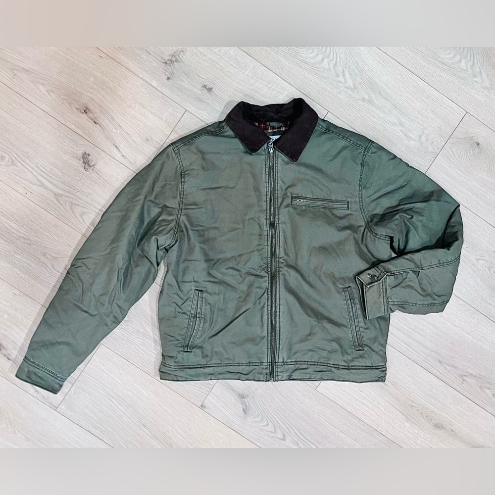 Men’s Medium Old Navy Army Green Zip-Front Field Jacket